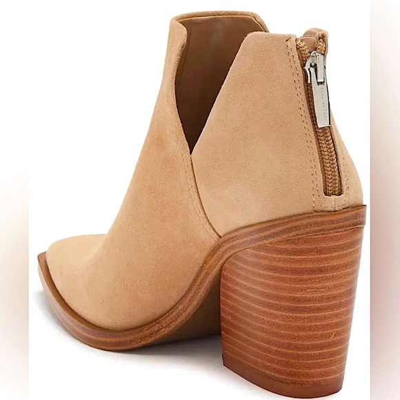 Vince Camuto Gigietta Suede Leather Block Heel Bootie - Picture 13 of 16